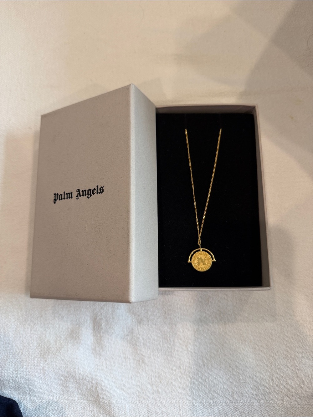 Palm Angels Gold Medallion Necklace